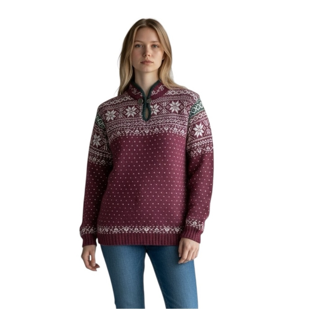 Vintage Wool Alps Fine Womens Apparel Fair Isle Sweater